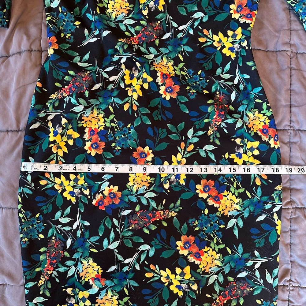 Calvin Klein floral print midi dress size 6 - Picture 6 of 10